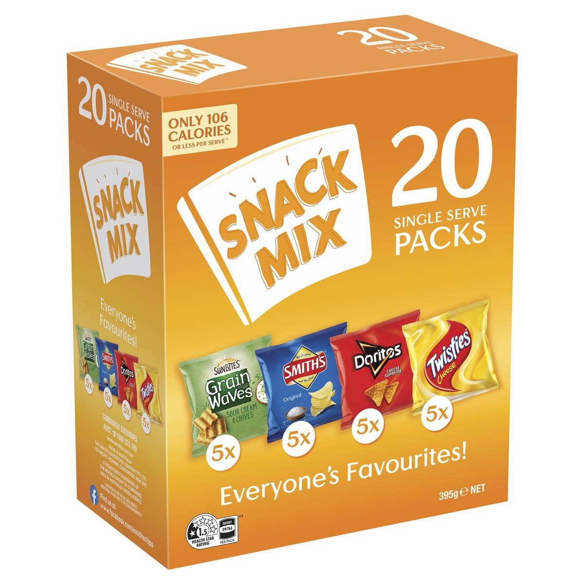 Smiths Snack Mix Everyones Favourite 20pk