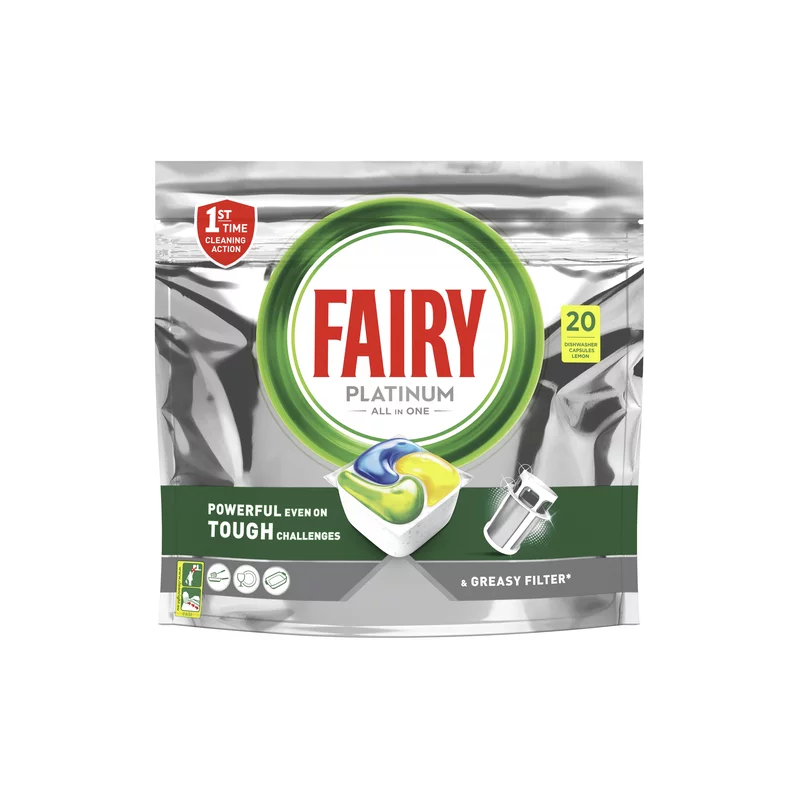 Fairy Platinum Lemon Dishwasher Tablets 20pk