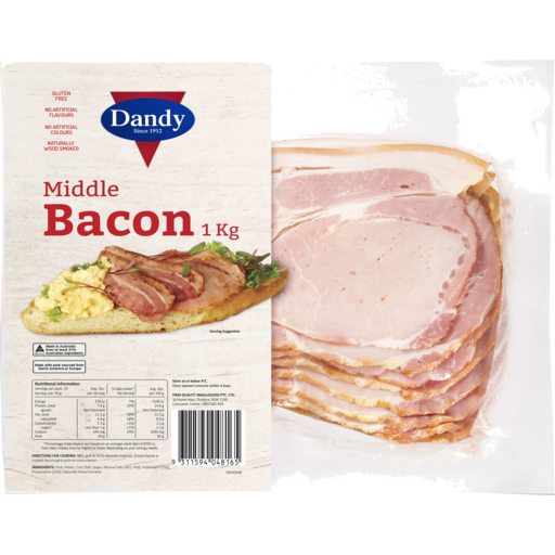 Dandy Middle Bacon 1kg