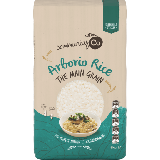 Community Co Rice Aborio 1kg