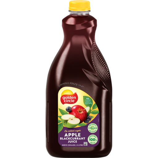 Golden Circle Apple Blackcurrant Juice No Added Sugar 2L