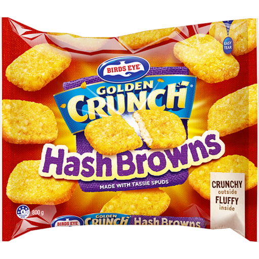 Birds Eye Golden Crunch Hash Browns 800g