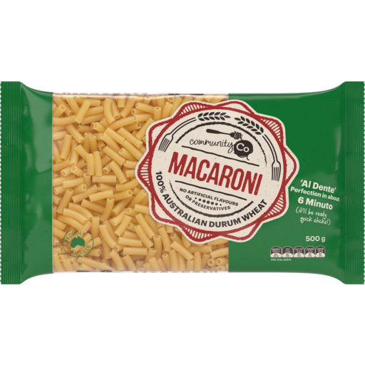 Community Co Pasta Macaroni #38 500g