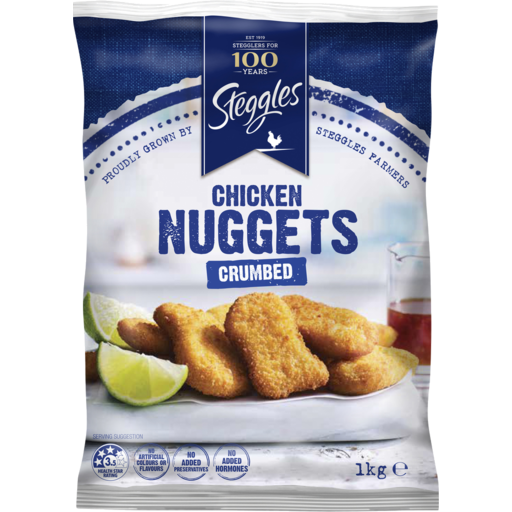 Steggles Chicken Nuggets Crumbed 1kg