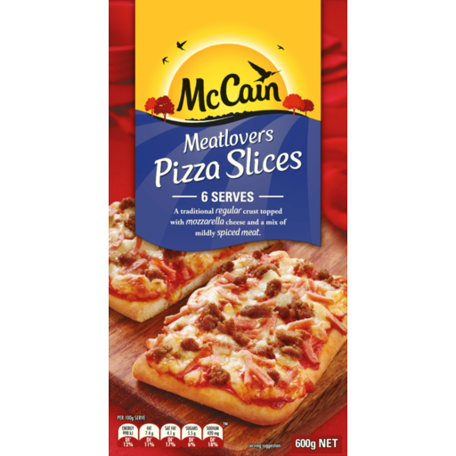 McCain Pizza Slice Meatlovers 600g