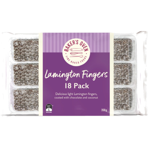 Bakers Oven Lamington Fingers 350g