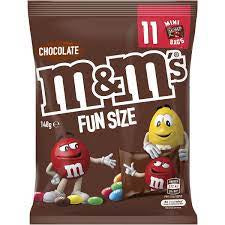 M&Ms Milk Chocolate Mini Bags 11pk