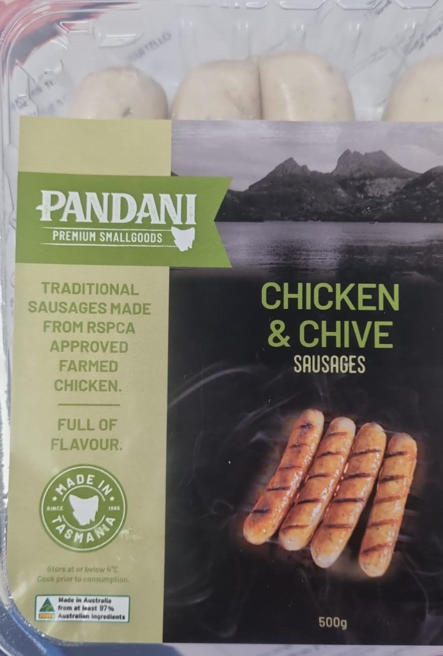 Pandani Chicken & Chive Sausages 500g