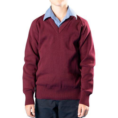 Pullover Burgundy Wool Blend