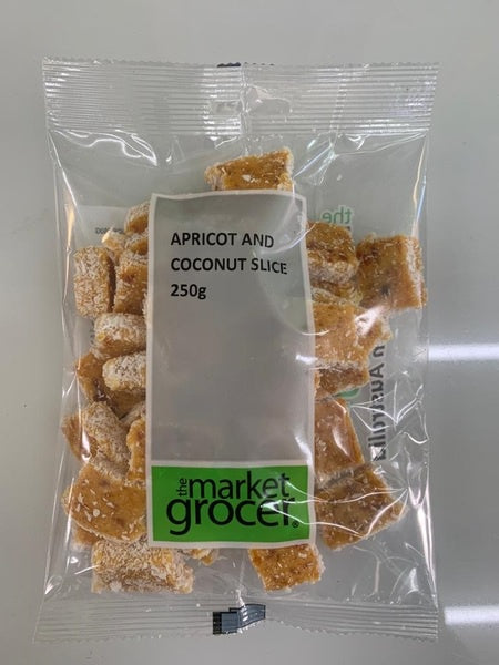 The Market Grocer Apricot & Coconut Slice 250g