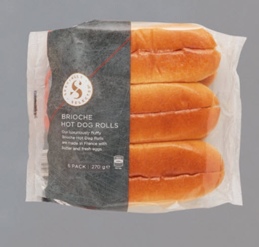 Bon Appetit Hot Dog Brioche Rolls 6pk