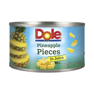 Dole Pineapple Pieces In Juice 227g